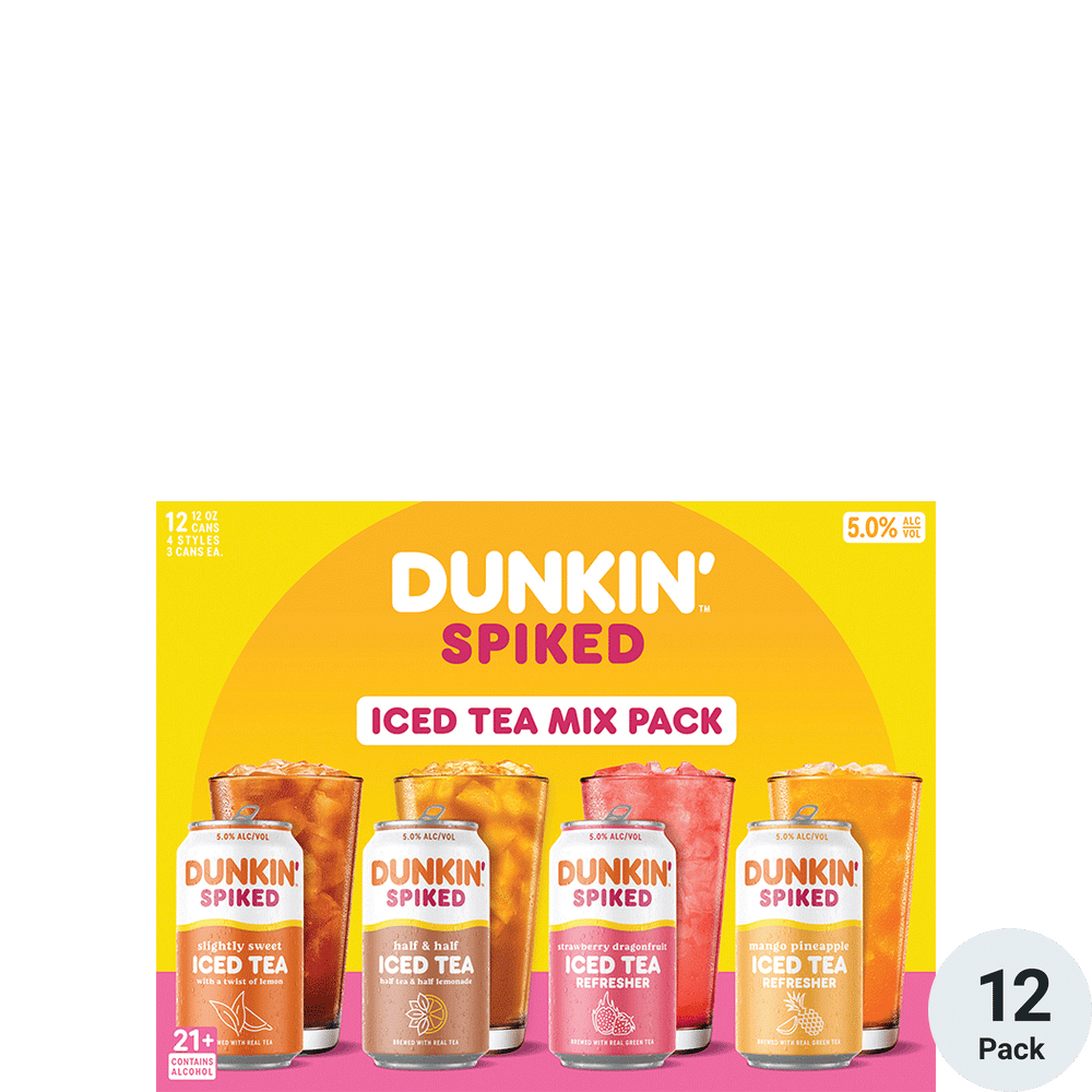 Dunkin Spiked Iced Tea Mix Pack Total Wine & More