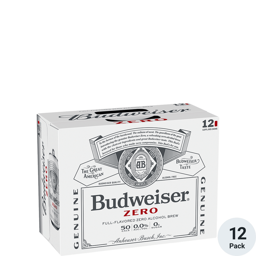 Budweiser Zero Non-Alcoholic 12pk-12oz Cans