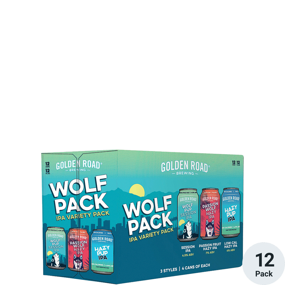 Golden Road Wolf Pack IPA Variety Pack 12pk-12oz Cans