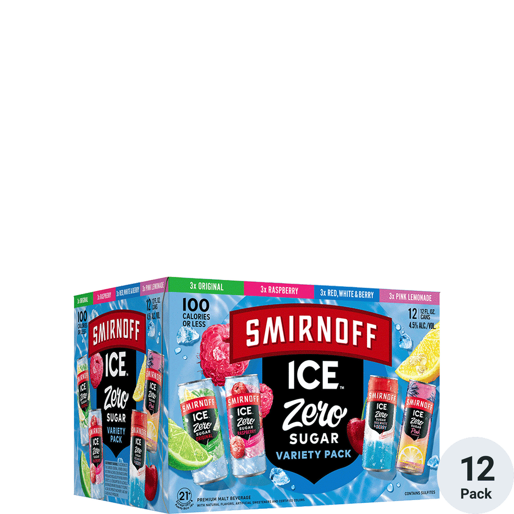 Smirnoff Ice Zero Sugar Variety Hard Beverage Total Wine & More