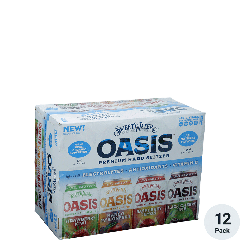 SweetWater Oasis Hard Seltzer Variety 12pk-12oz Cans
