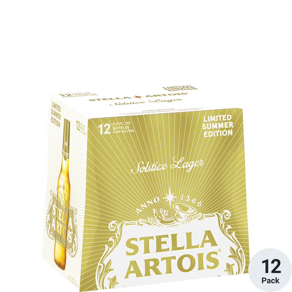 Stella Artois Lager, 12 Pack Beer, 11.2 fl oz Bottles, 5.0% ABV 