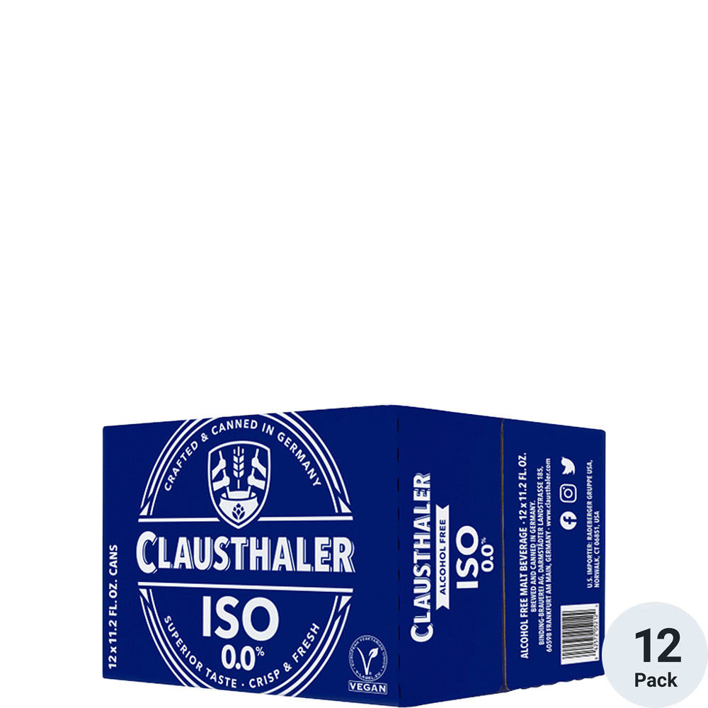 Clausthaler ISO 0.0% Non-Alcoholic Beer 12-pack cans
