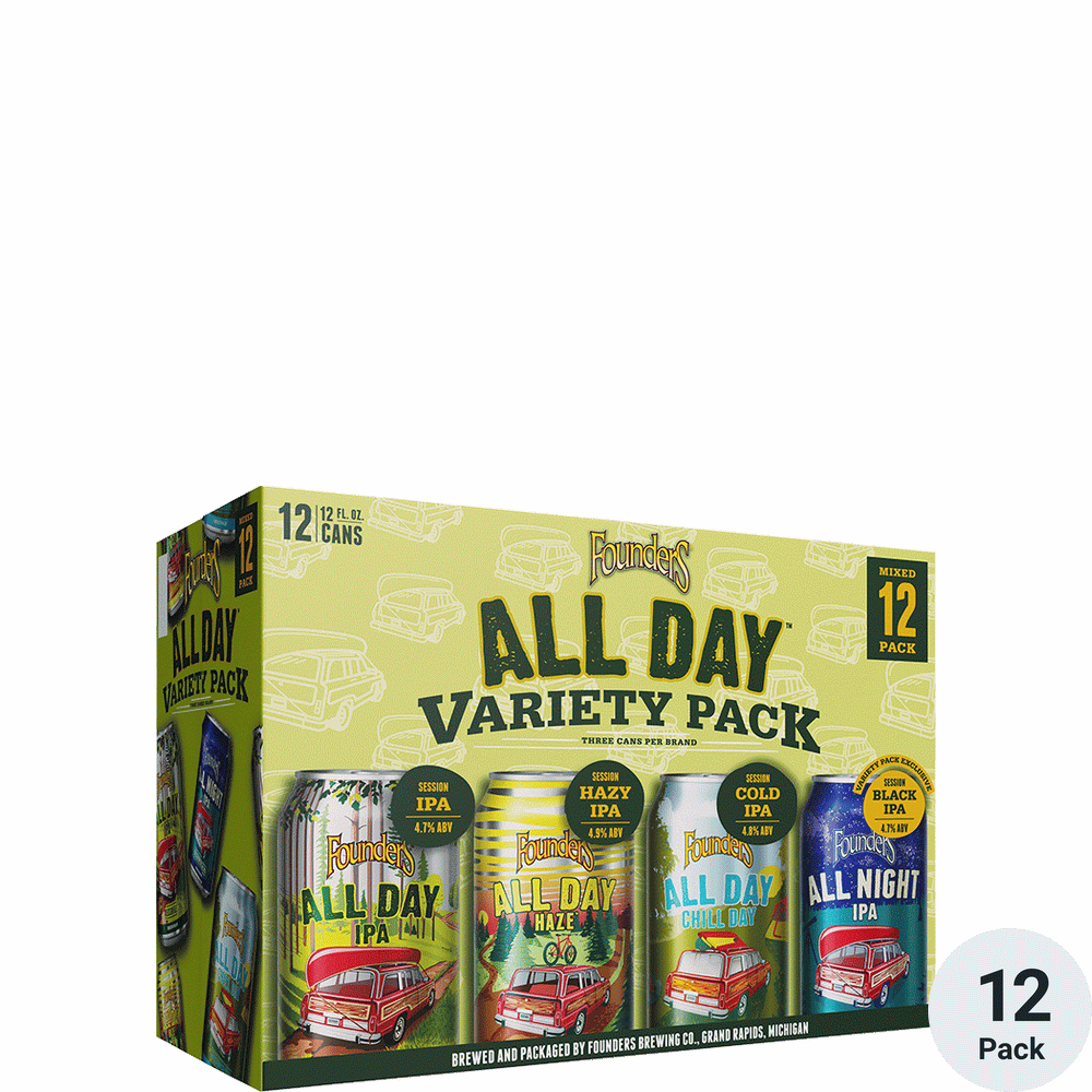Founders All Day Variety 12pk-12oz Cans
