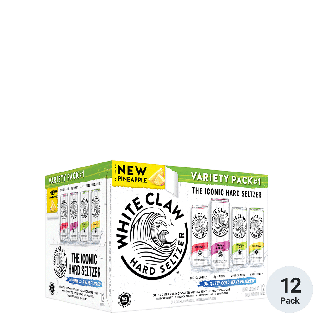 White Claw Hard Seltzer Variety Pack #1 12pk-12oz Cans