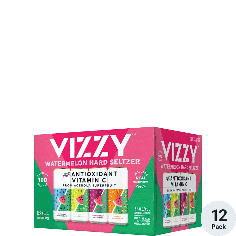 Vizzy Hard Seltzer Watermelon Variety Pack 12pk-12oz Cans