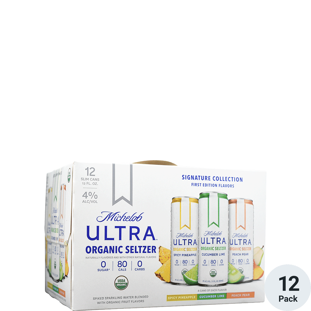 Michelob Ultra Pure Organic Hard Seltzer Signature Collection 12pk-12oz Cans