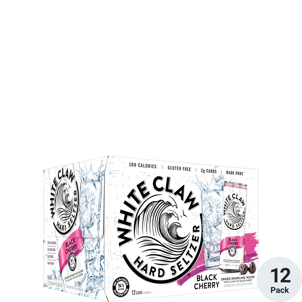 White Claw Hard Seltzer Black Cherry 12pk-12oz Cans