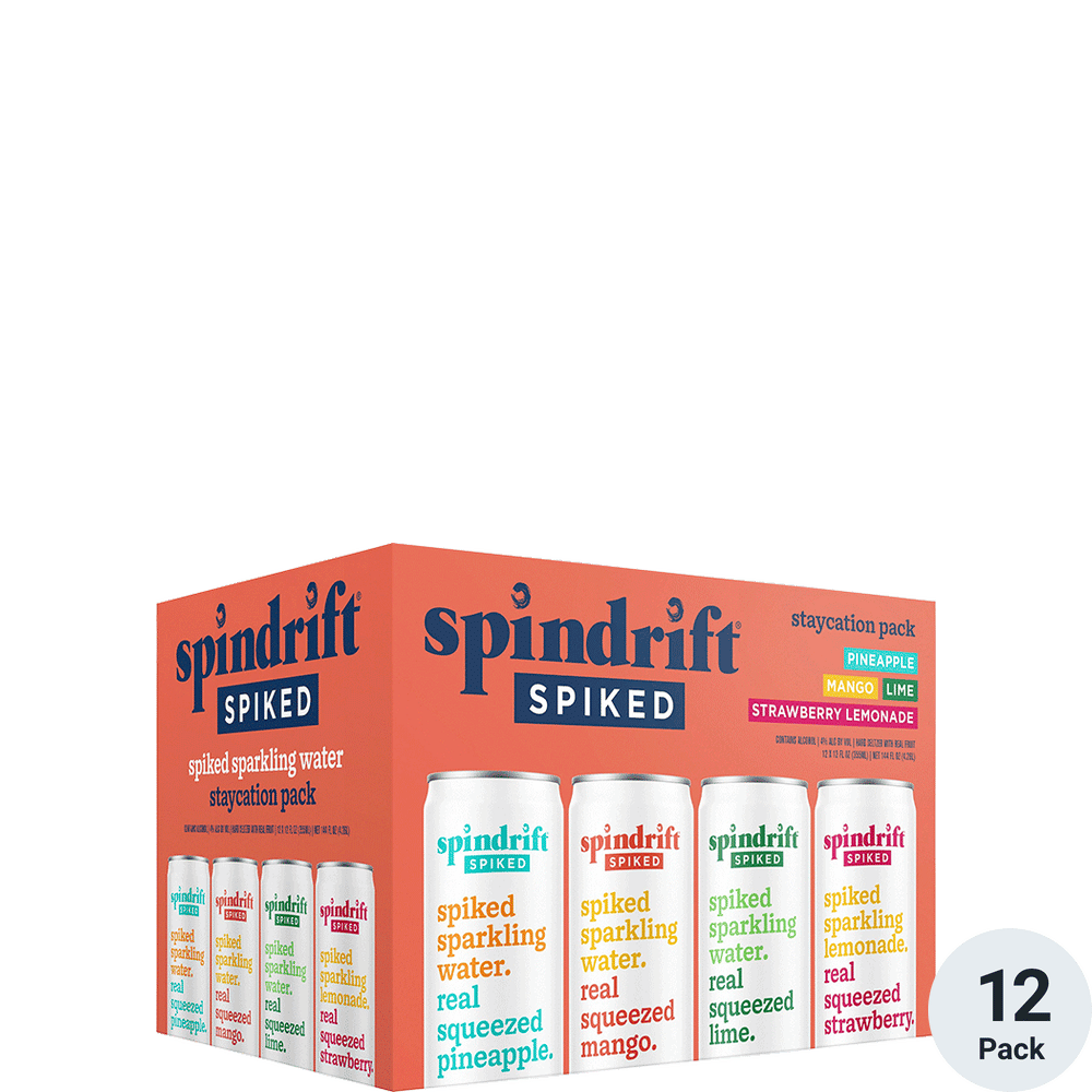 Spindrift Spiked Staycation Variety Pack 12pk-12oz Cans