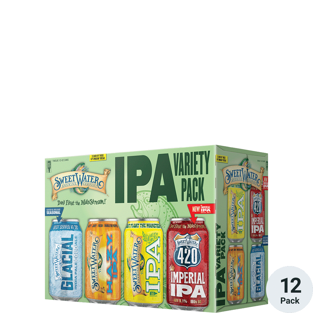 SweetWater IPA Variety Pack 12pk-12oz Cans