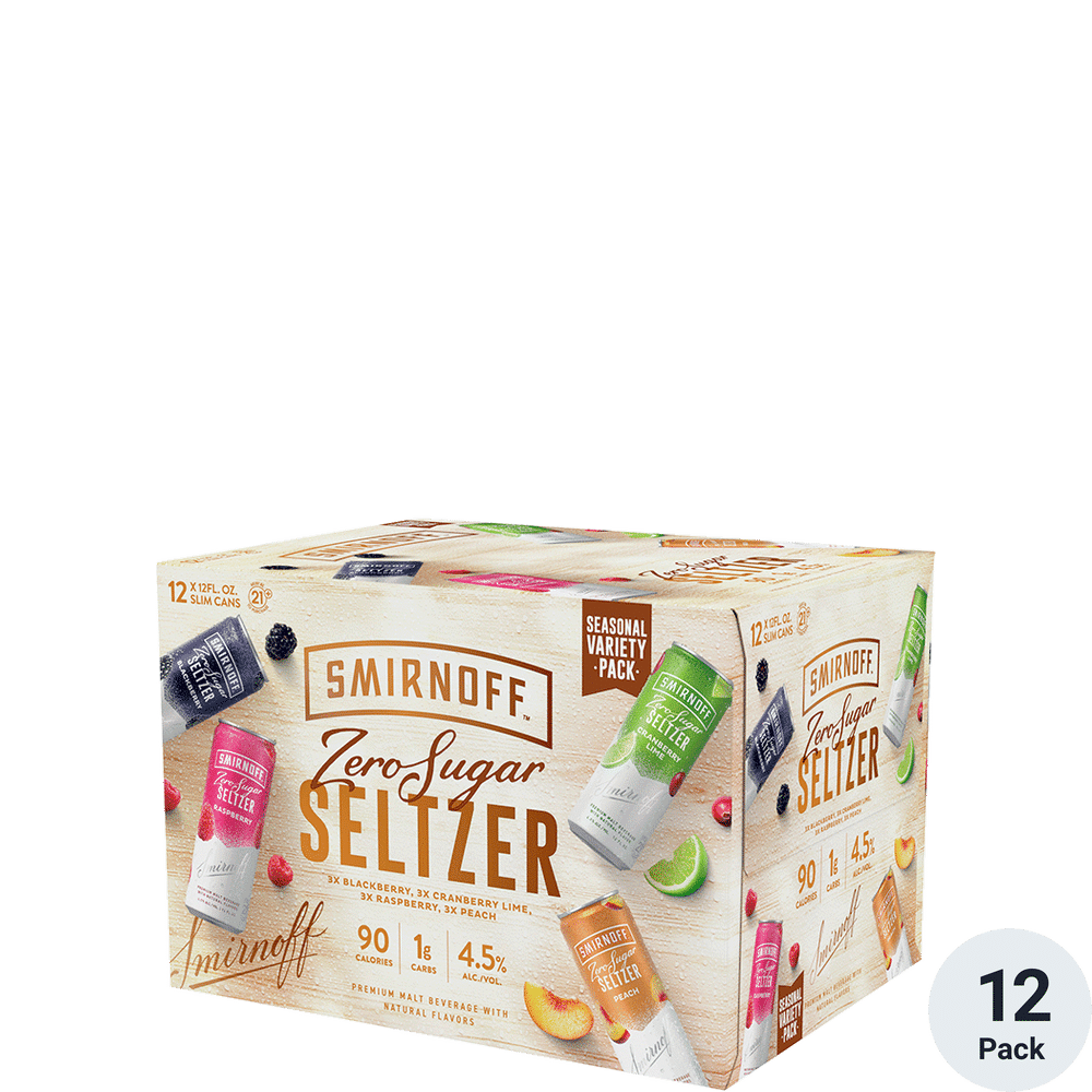 Smirnoff Seltzer Seasonal Variety Pack 12pk-12oz Cans