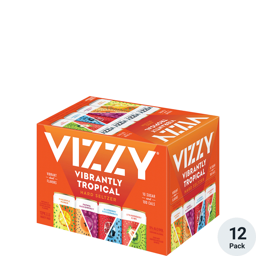 Vizzy Vibrantly Tropical Variety 12pk-12oz Cans