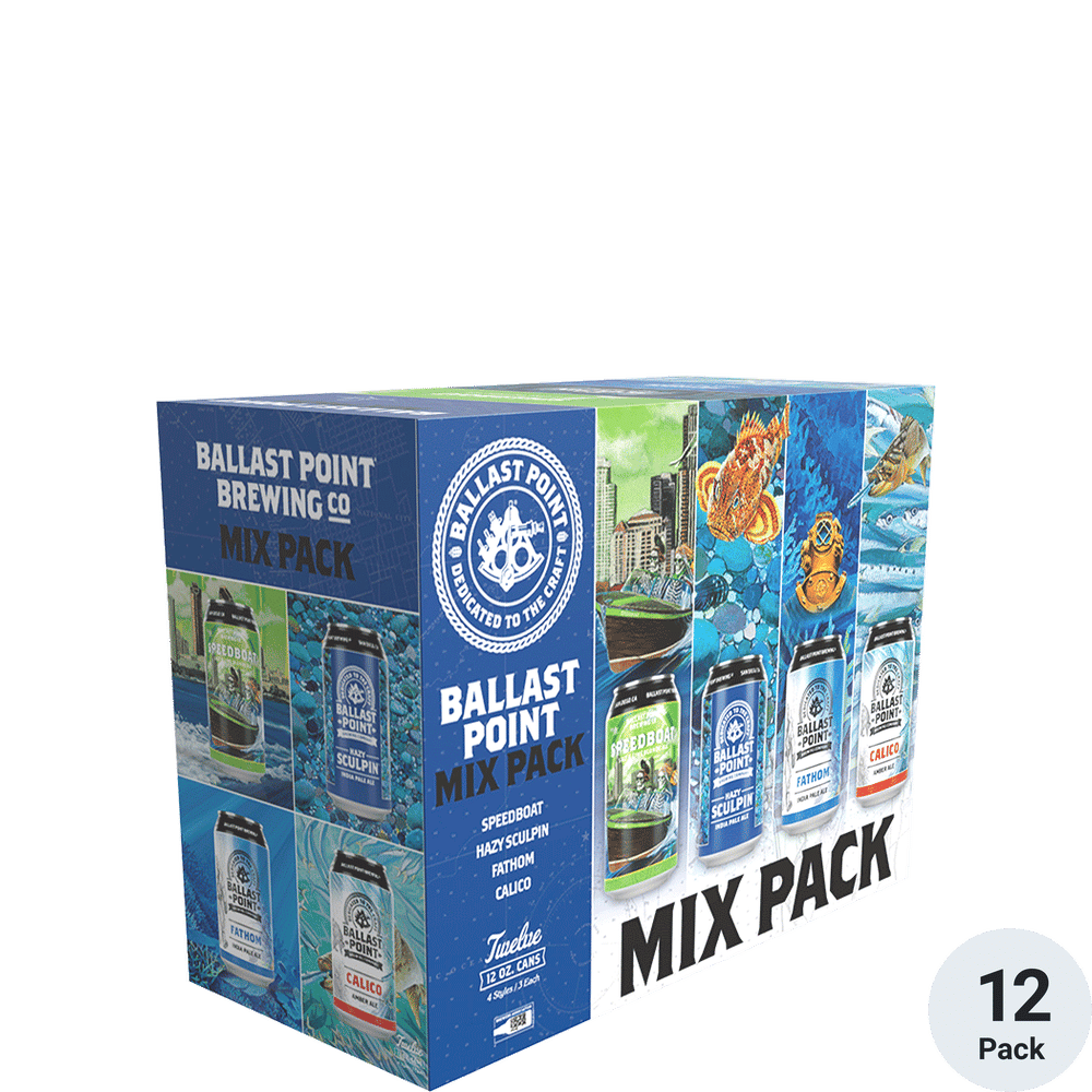 Ballast Point Mix Pack 12pk-12oz Cans
