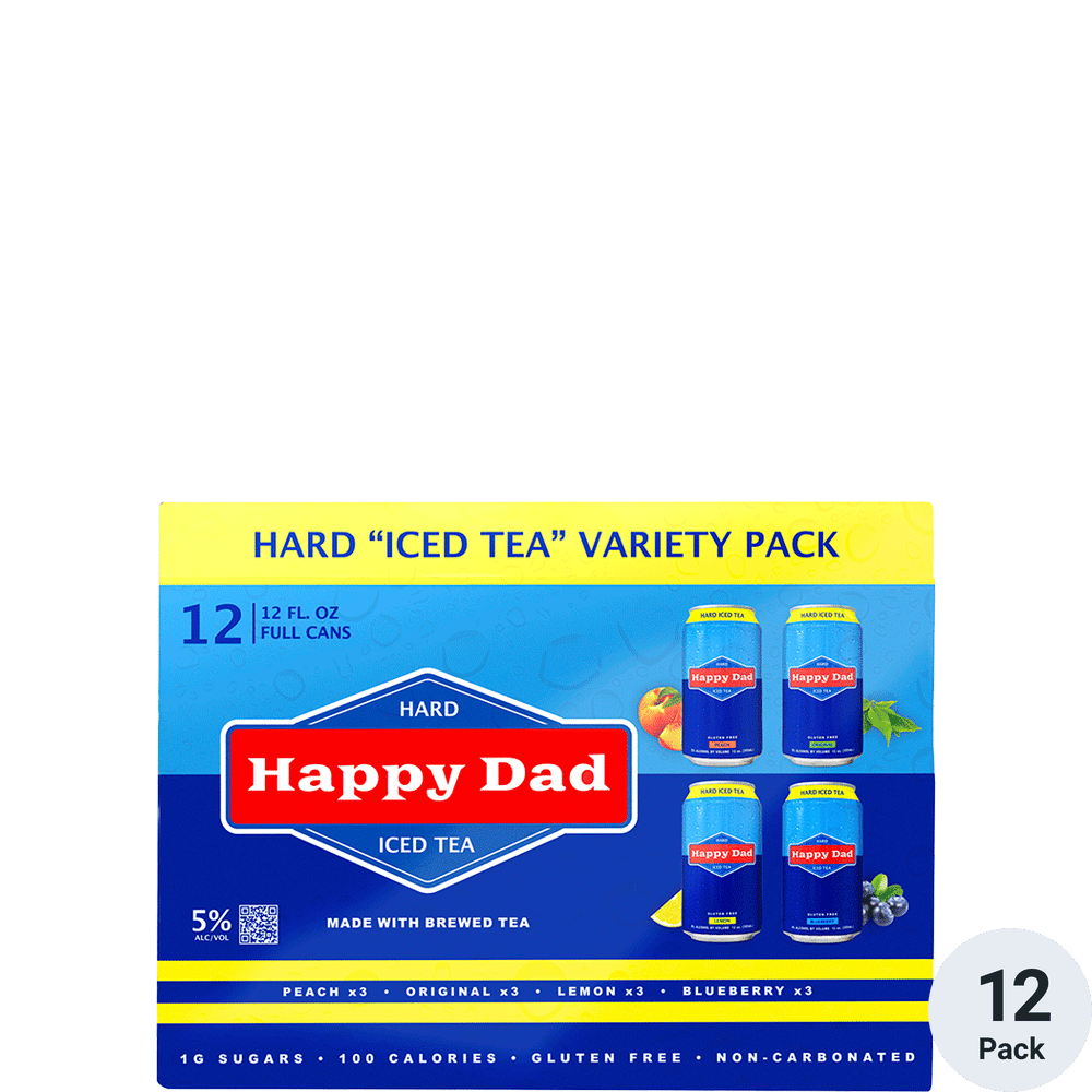 Happy Dad Hard Tea Variety Pack 12pk-12oz Cans