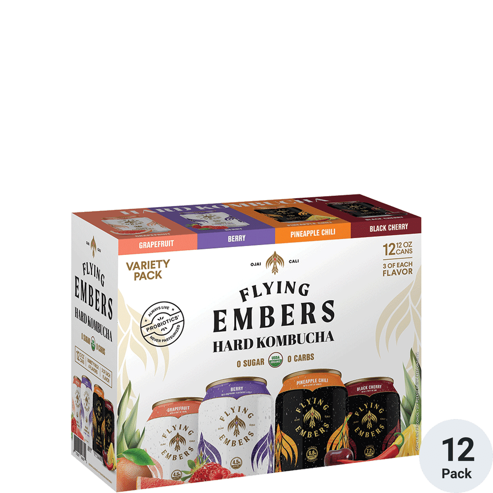 Flying Embers Hard Kombucha Variety Total Wine & More