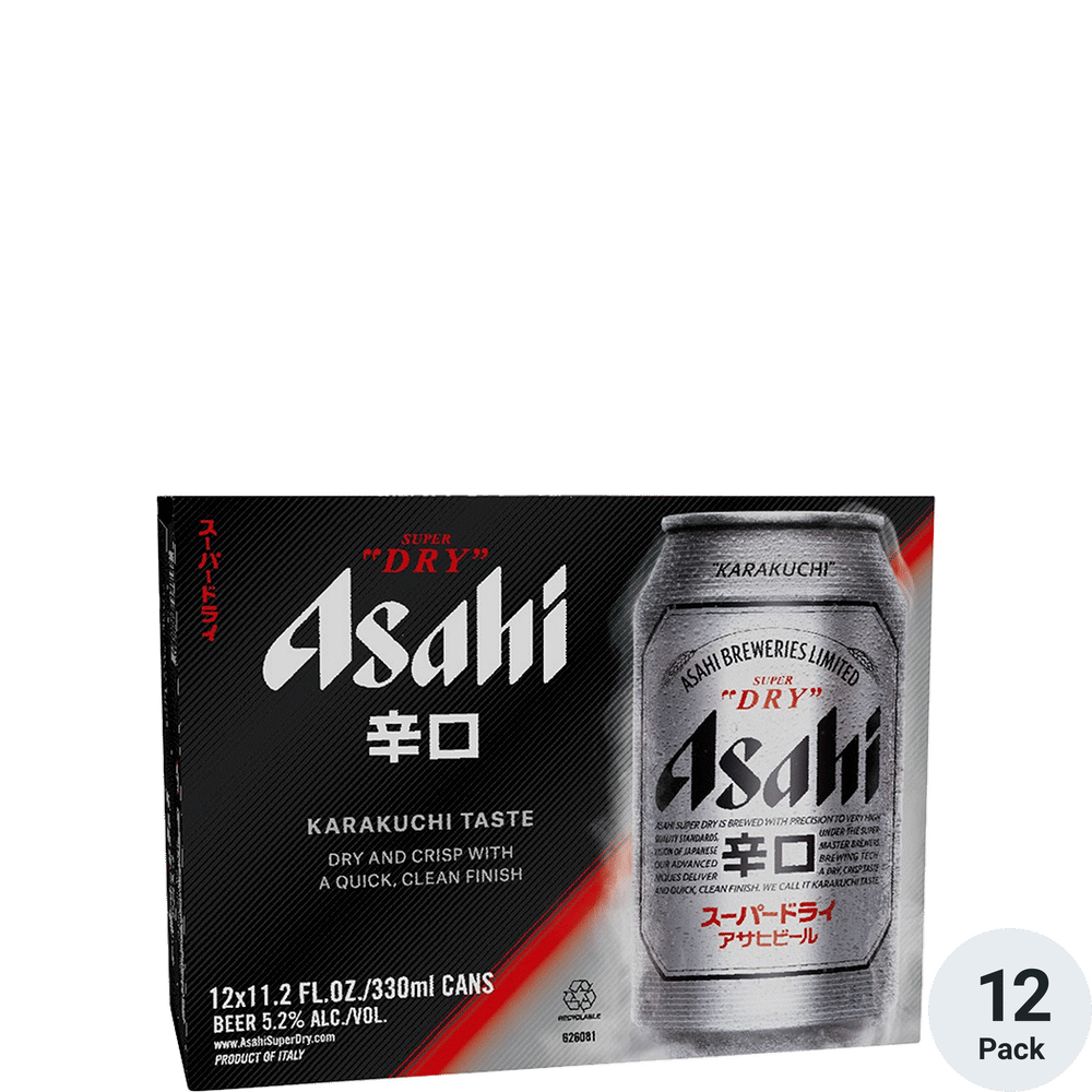 Asahi Super Dry 12-pack cans