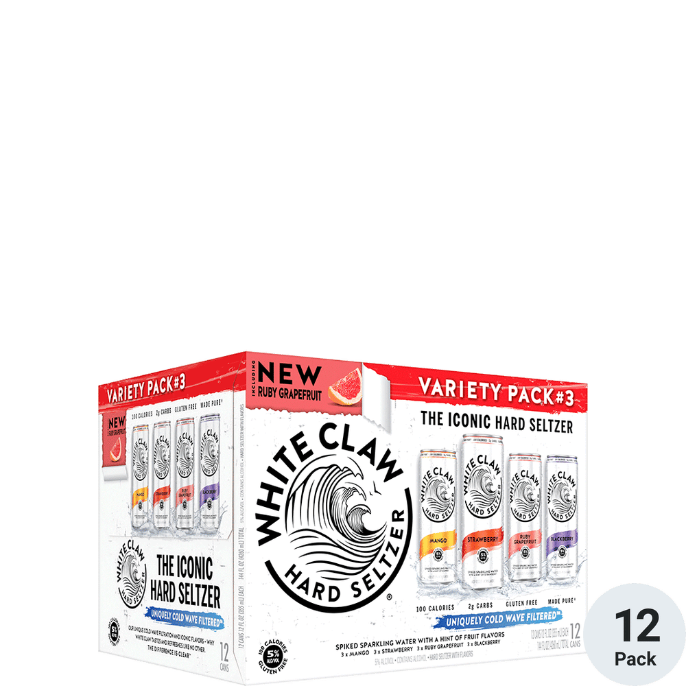 White Claw Hard Seltzer Variety #3 12pk-12oz Cans