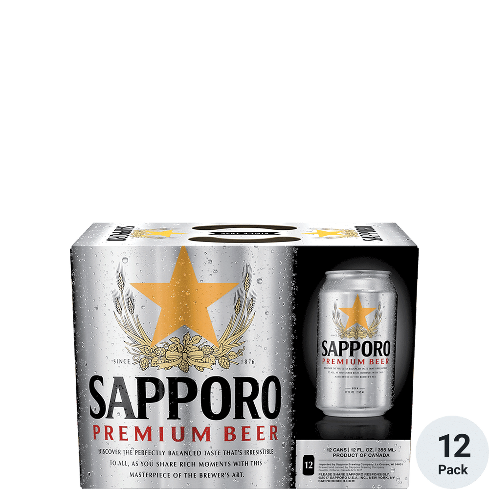 Sapporo Premium Beer 12pk-12oz Cans