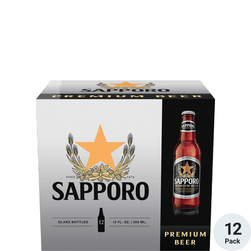 Sapporo Premium Beer 12pk-12oz Btls