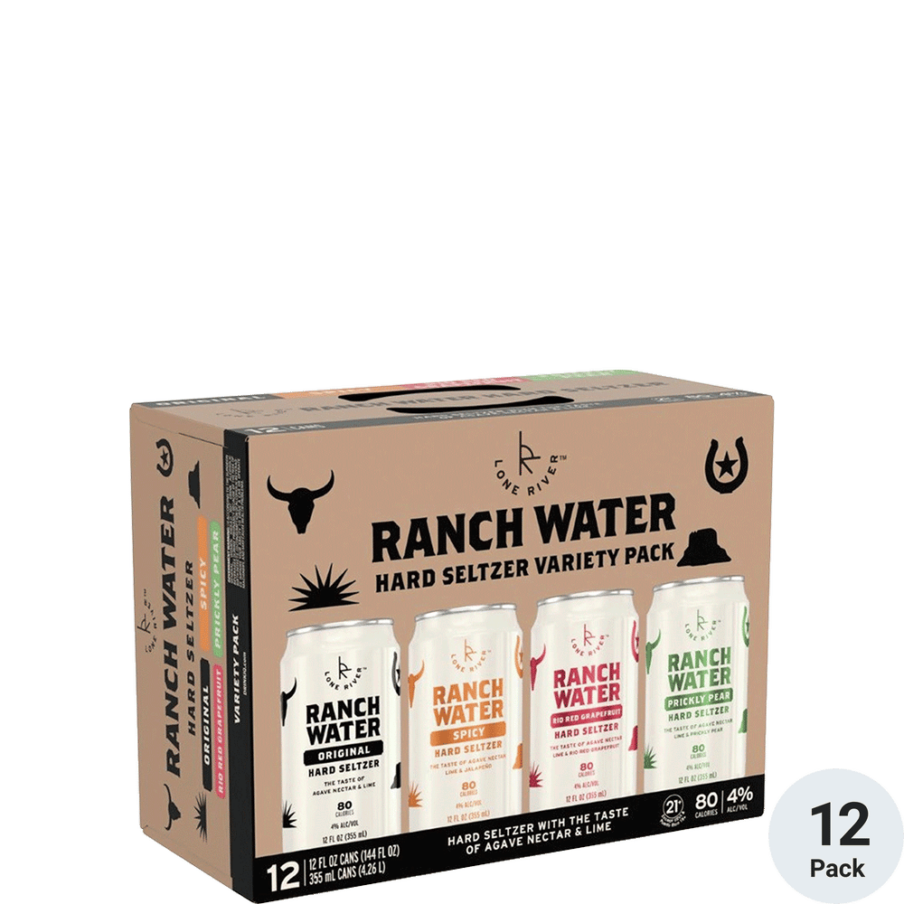 Lone River Ranch Water Variety Pack 12pk-12oz Cans