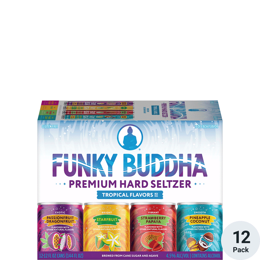Funky Buddha Premium Hard Seltzer Tropical Variety Pack Total Wine & More