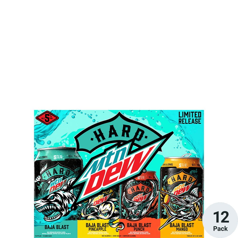 Hard mountain dew baja blast variety total wine more