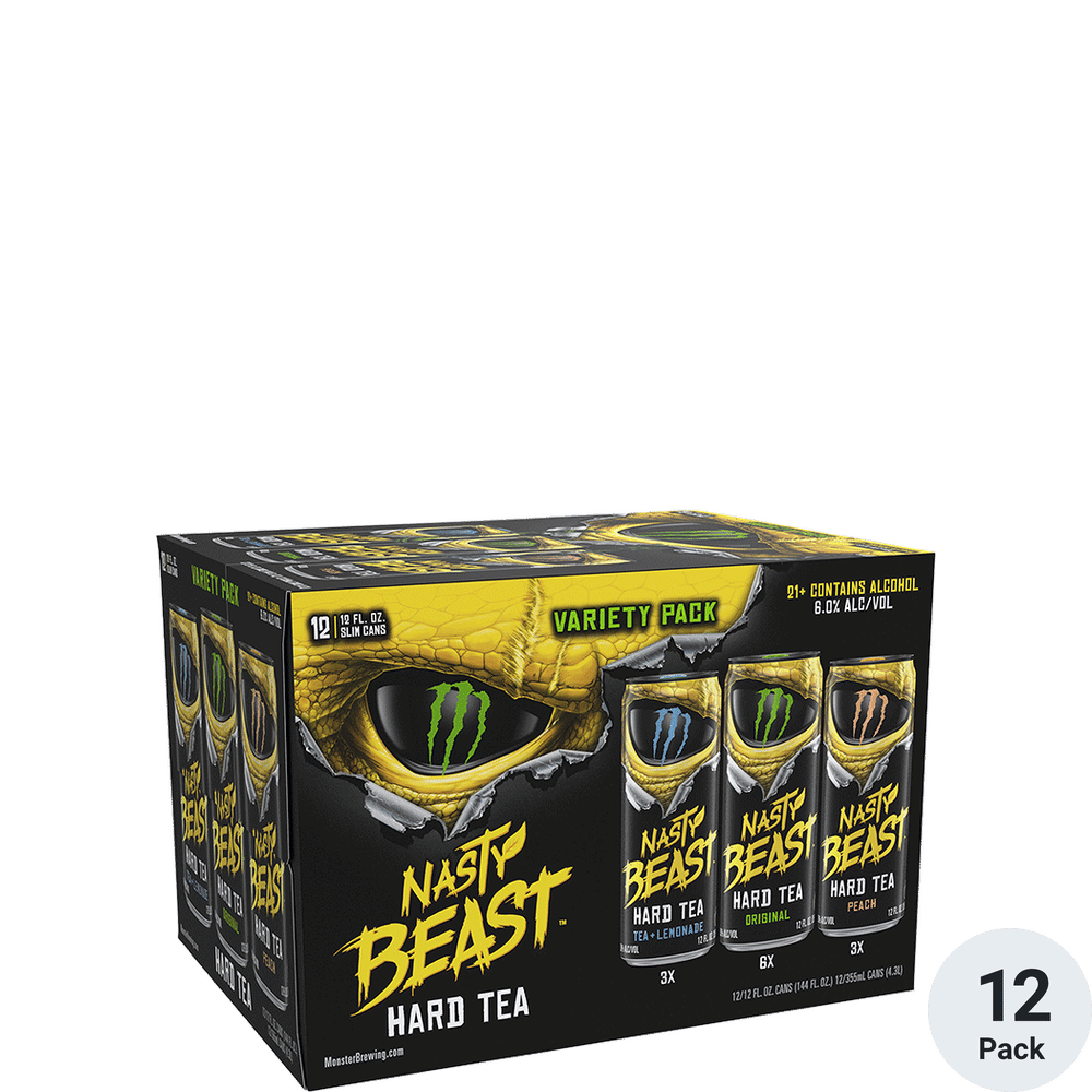 Nasty Beast Hard Tea Variety 12pk-12oz Cans