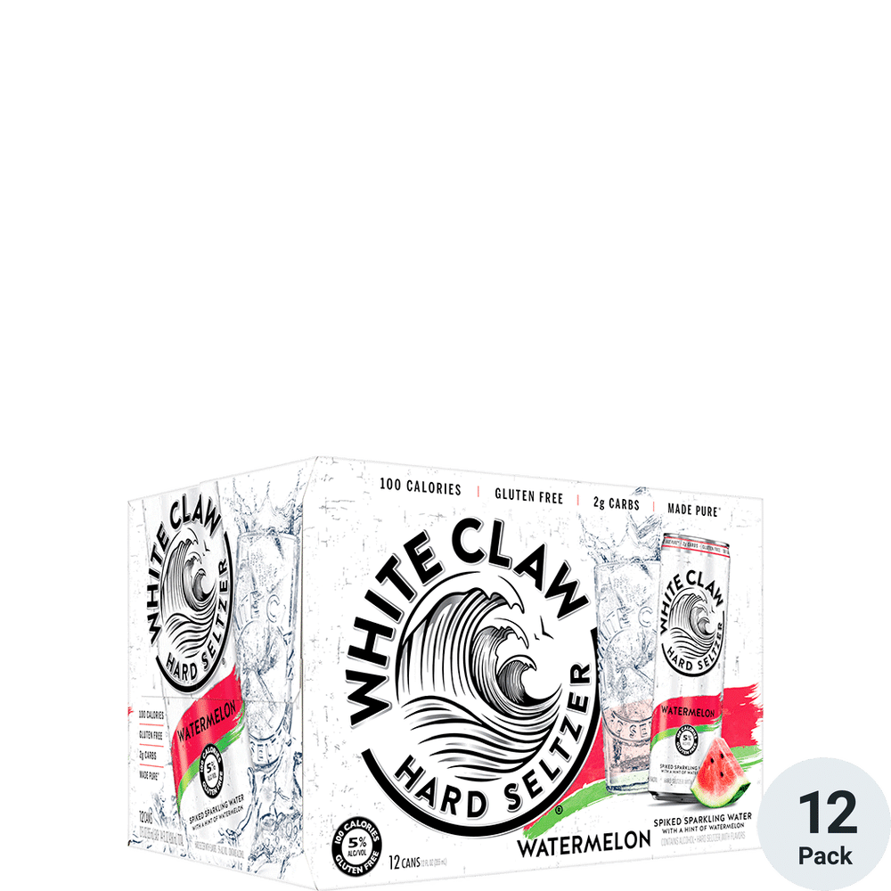 White Claw Hard Seltzer Watermelon 12pk-12oz Cans