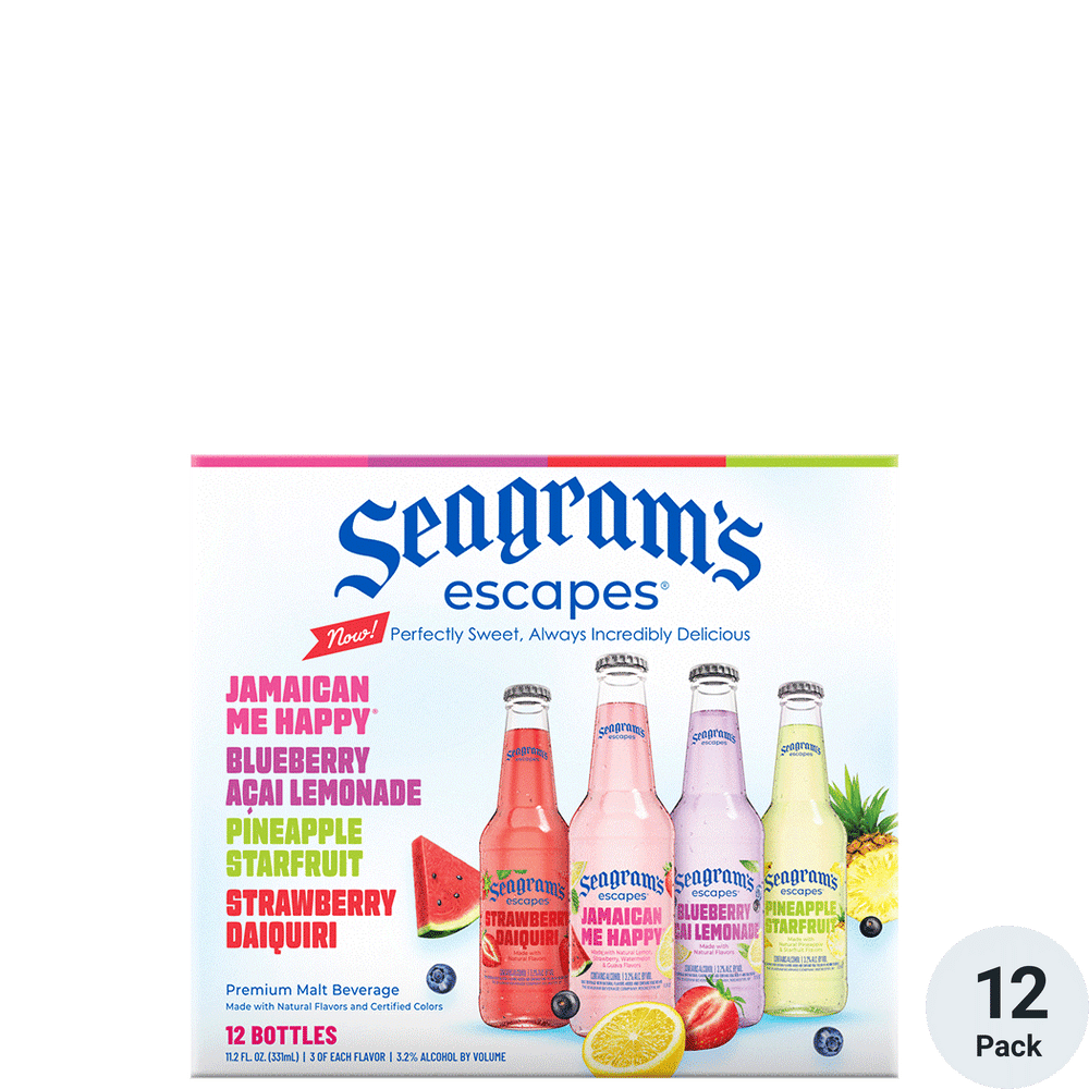 Seagrams Escapes Variety Pack Hard Beverage