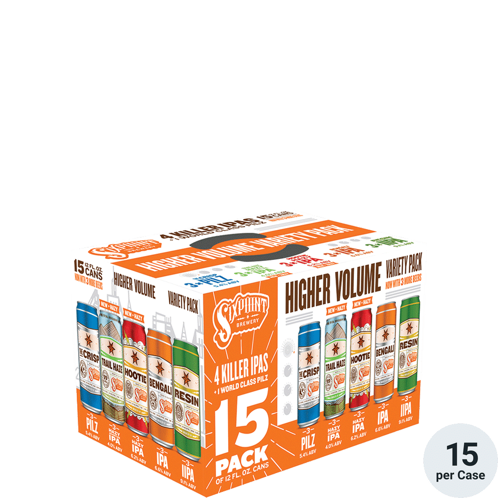 Sixpoint Higher Volume Variety Pack 15pk-12oz Cans