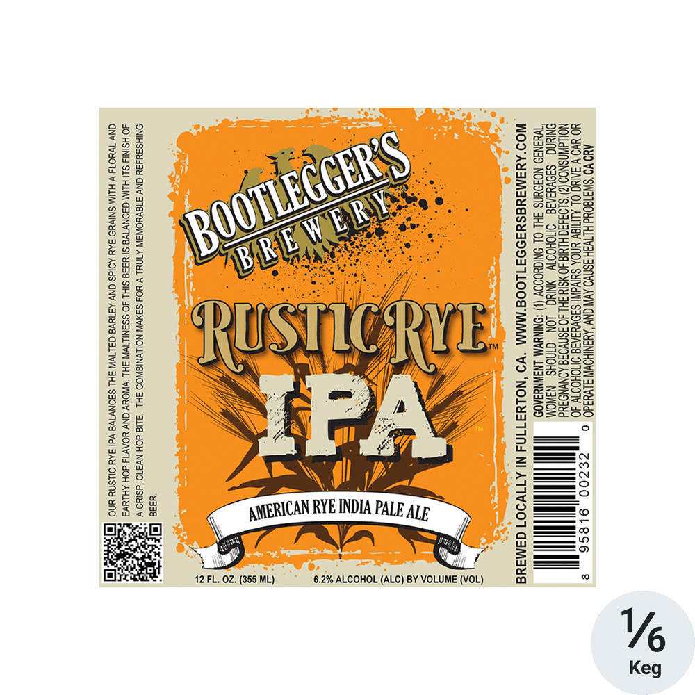 Bootlegger's Rustic Rye IPA