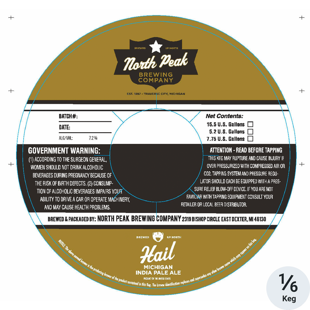 North Peak Hail Michigan IPA