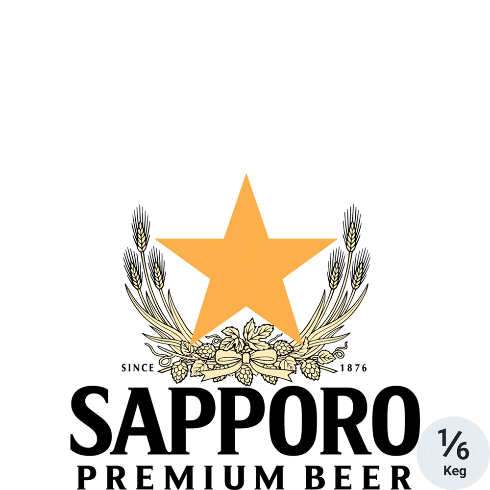 Sapporo Premium Beer 1/6 Keg