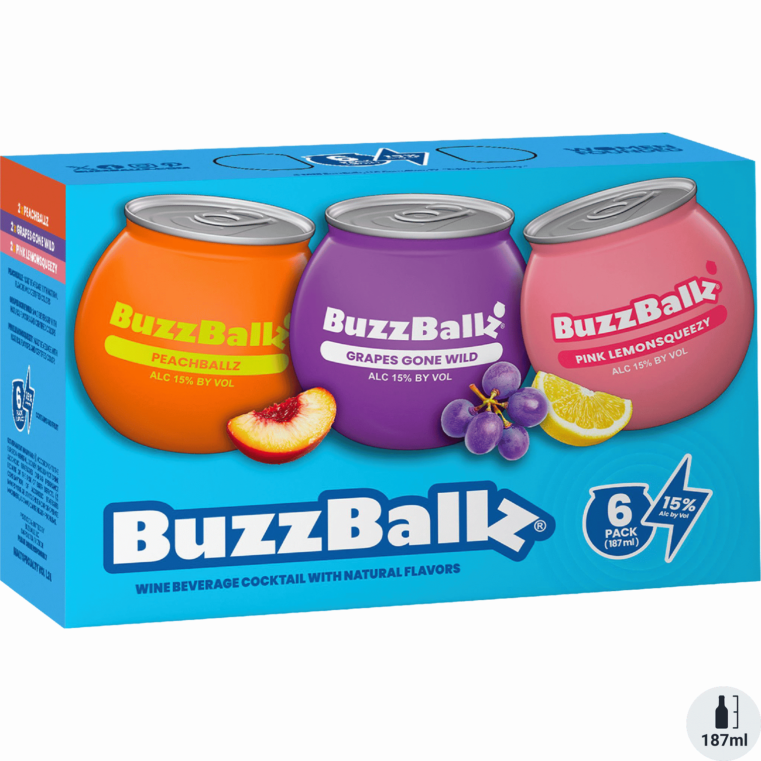 BuzzBallz Fruity Faves Chillers 6 Pack