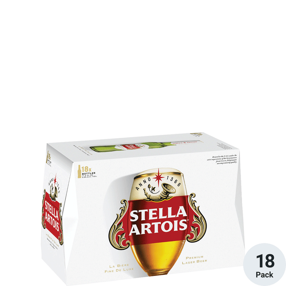 Stella Artois 18-11.2oz Btls