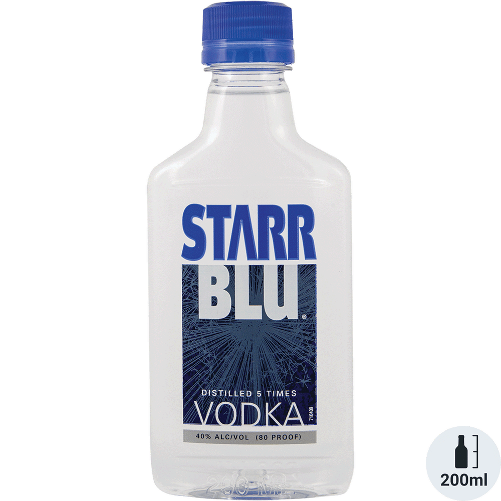 Starr Blu Vodka Plastic