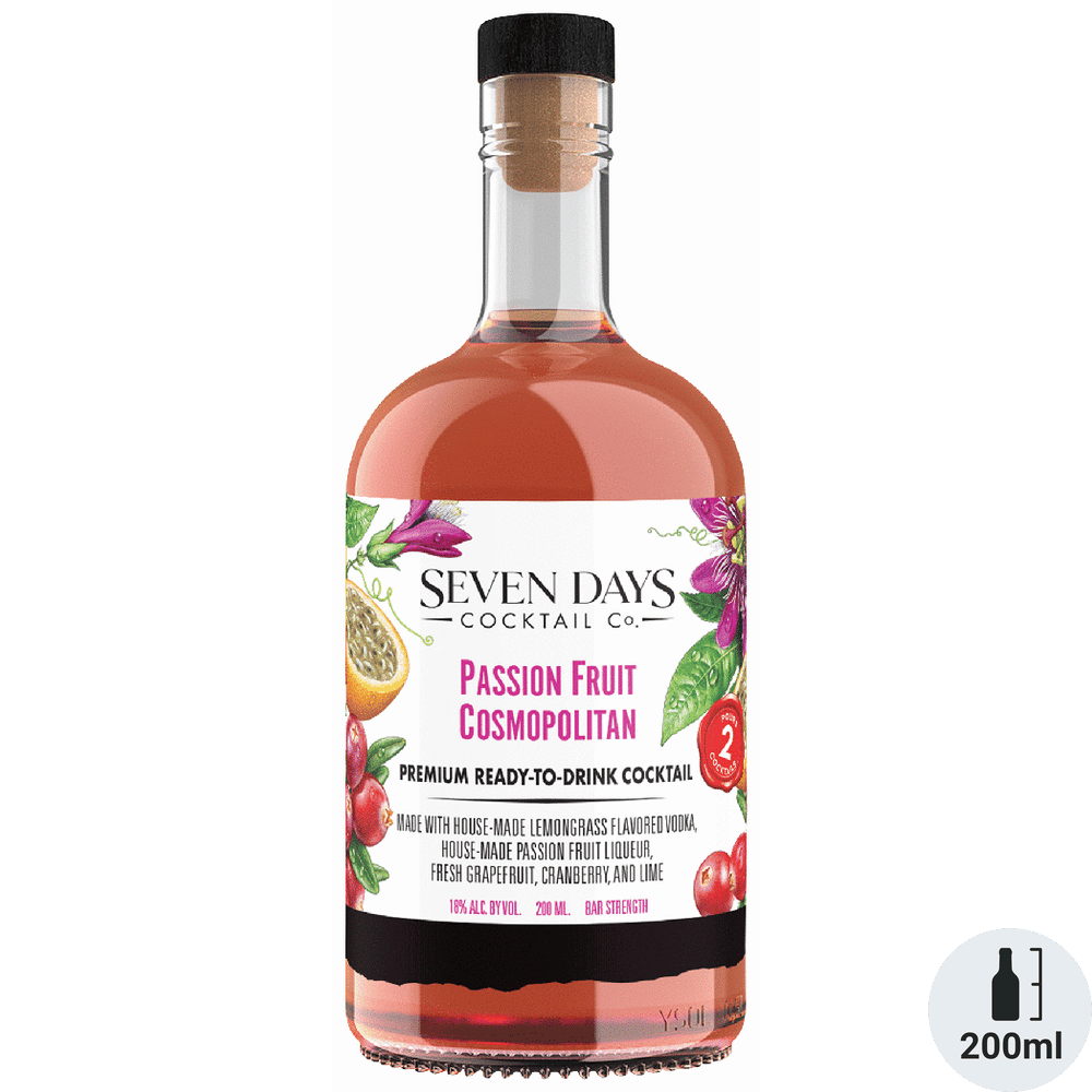 Seven Days Cocktail Co. Passion Fruit Cosmopolitan