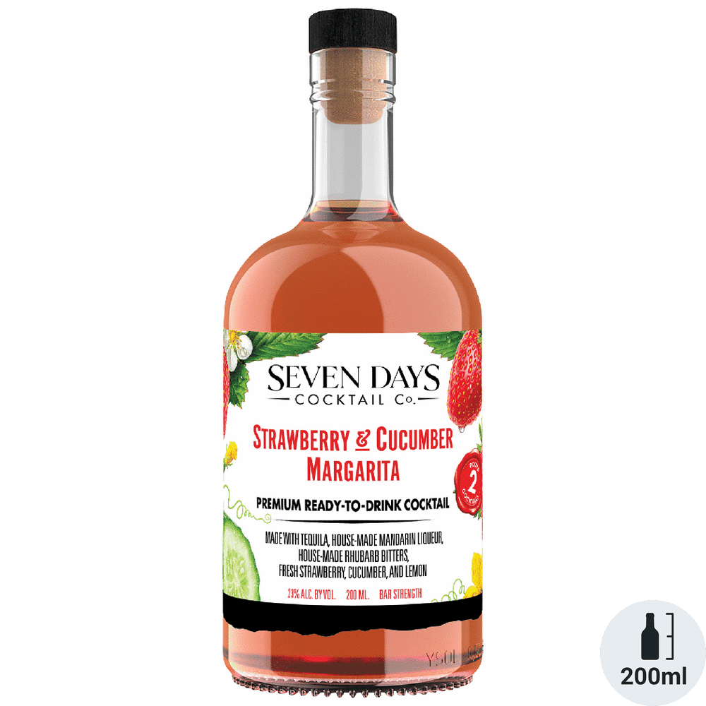 Seven Days Cocktail Co. Strawberry & Cucumber Margarita