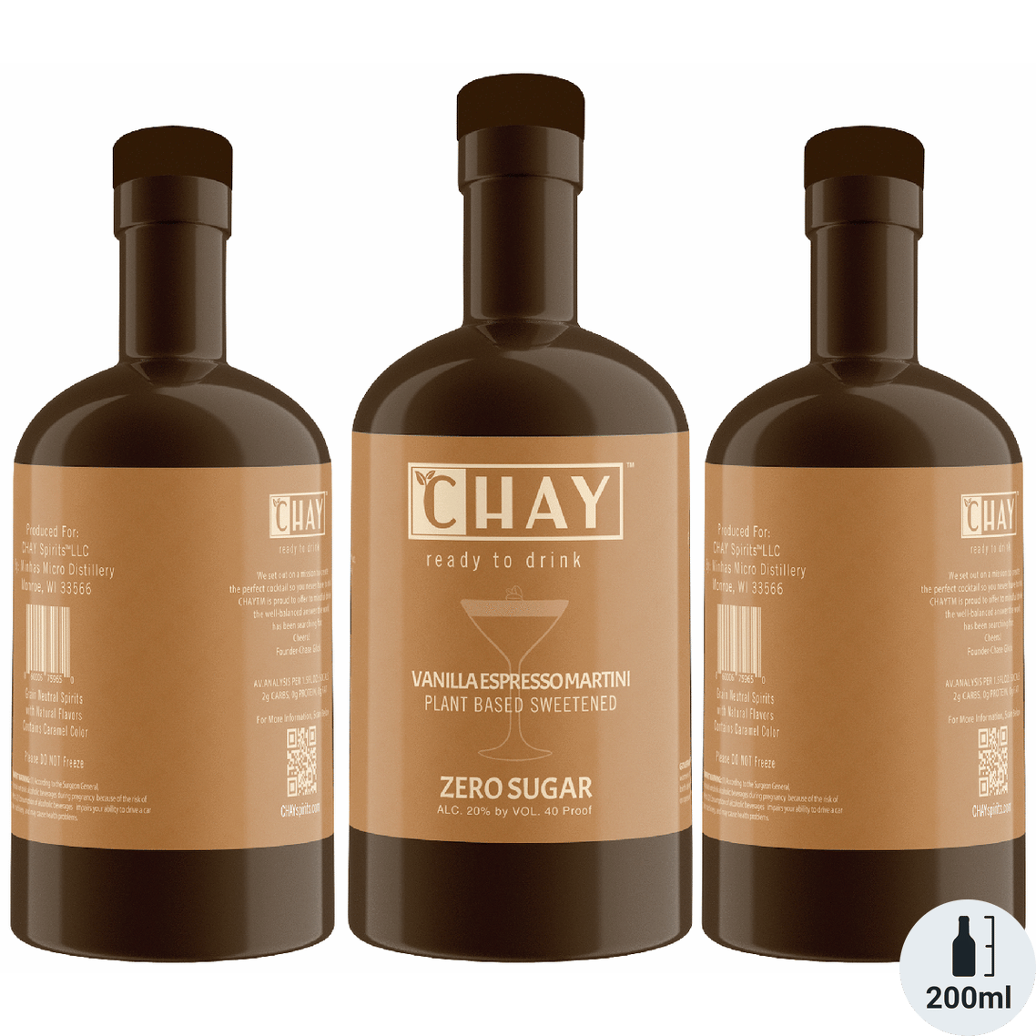 CHAY Zero Sugar Vanilla Espresso Martini