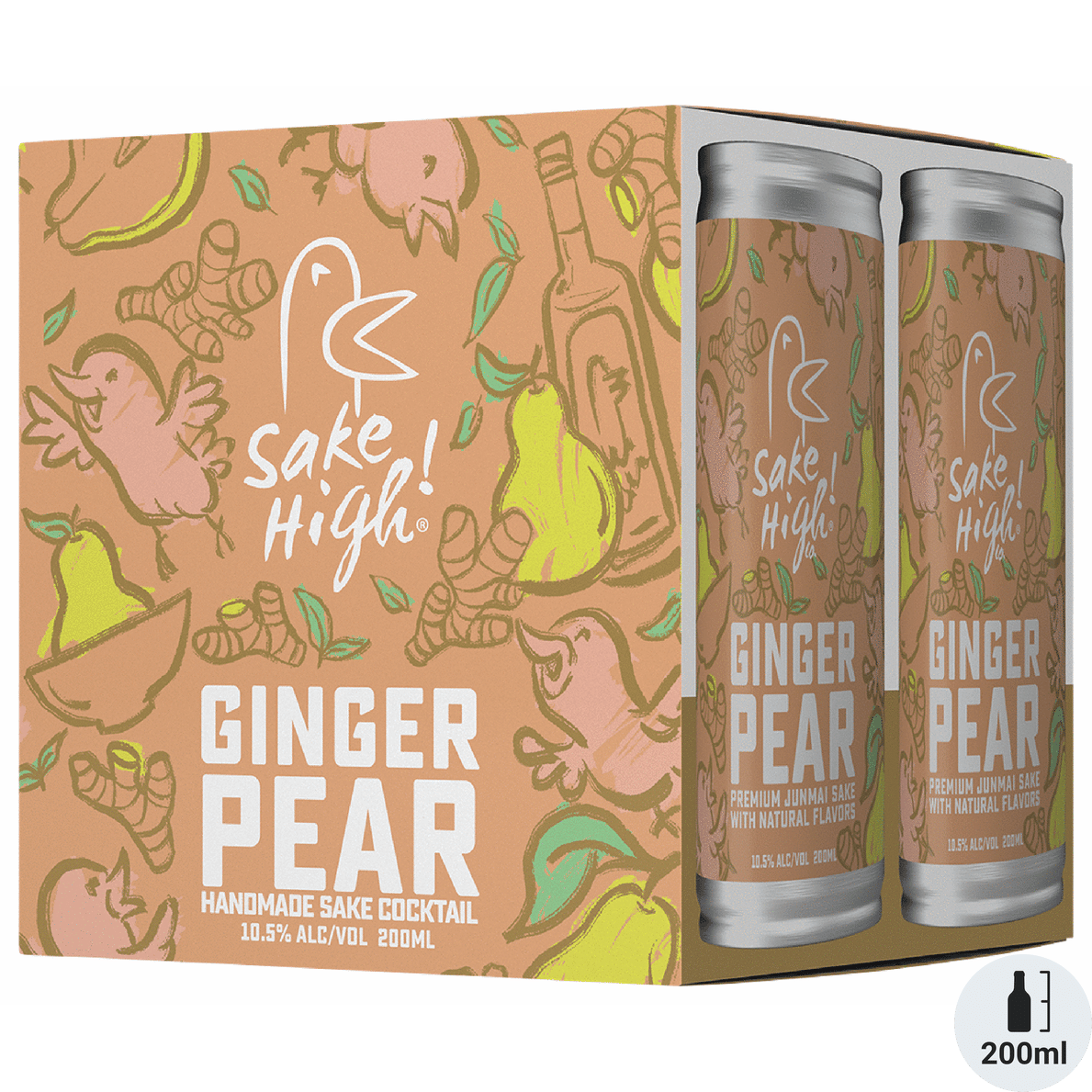 Sake High! Ginger Pear Sake Cocktail