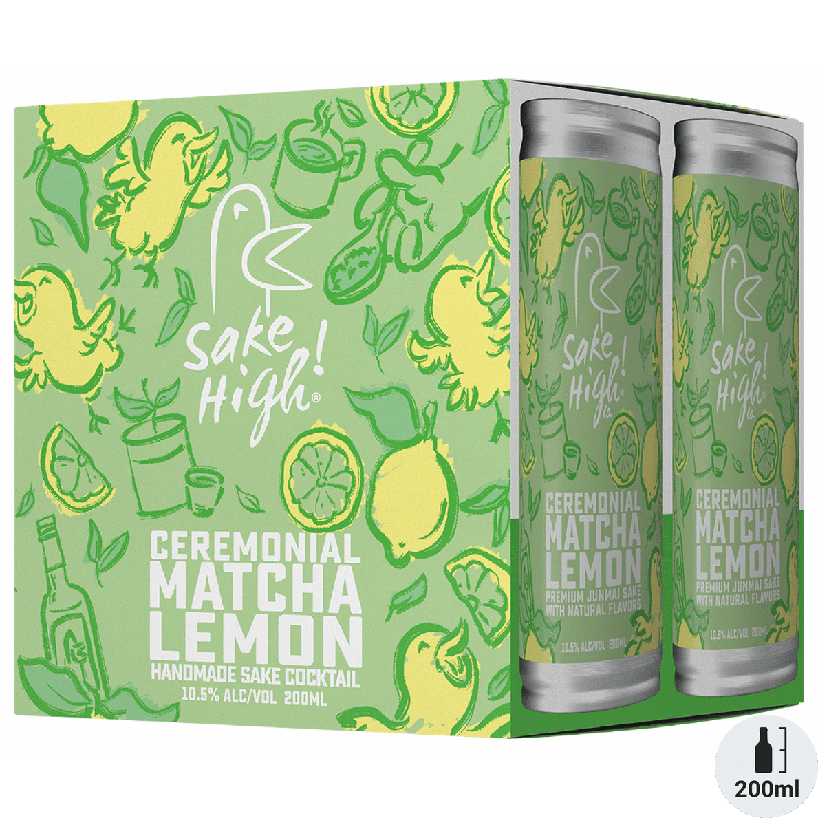 Sake High! Matcha Lemon Cocktail