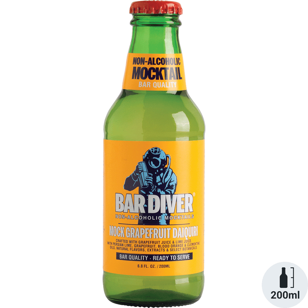 Bar Diver Non-Alcoholic Grapefruit Daiquiri Mocktail