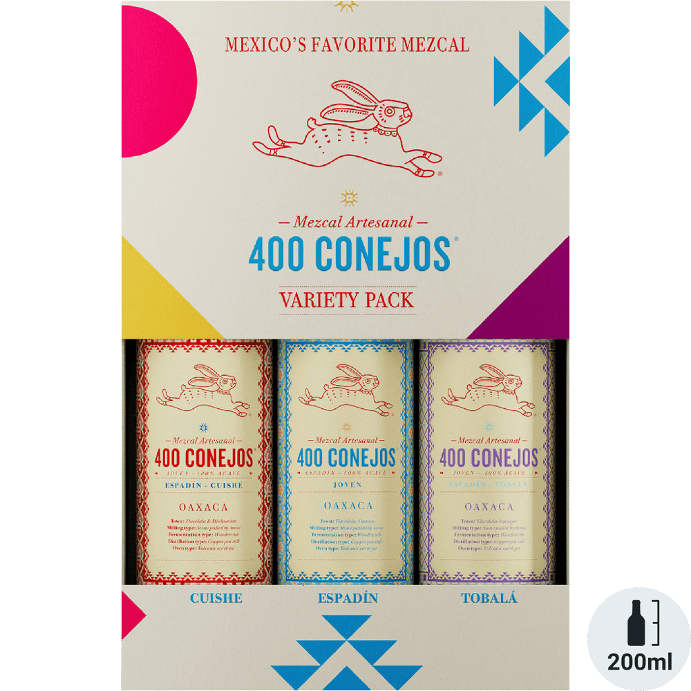 400 Conejos Tripack Mezcal Joven