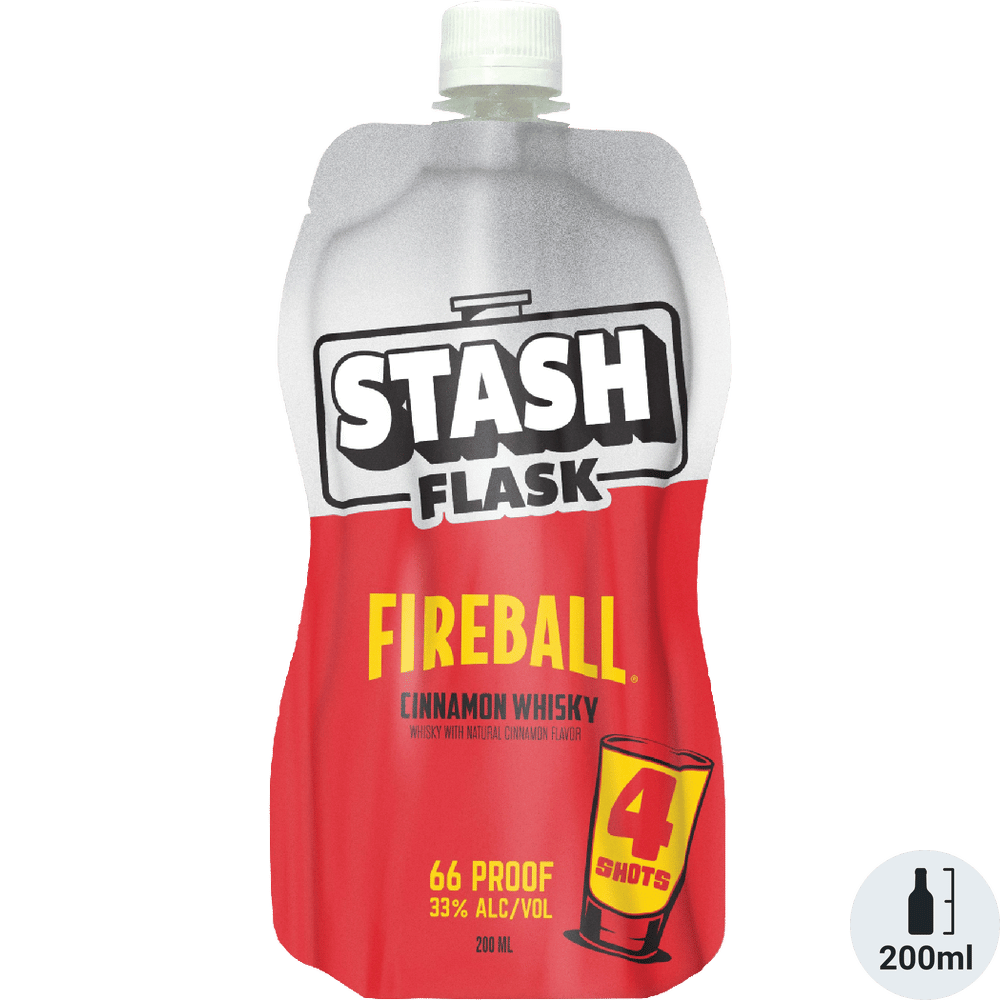 Fireball Stash Flask Cinnamon Whisky