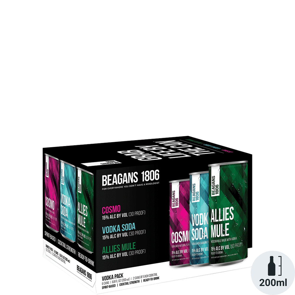 Beagans 1806 RTD Variety Vodka Pack