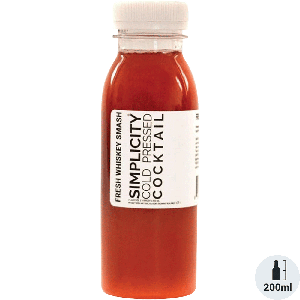 Simplicity Cold Pressed Cocktail: Fresh Whiskey Smash