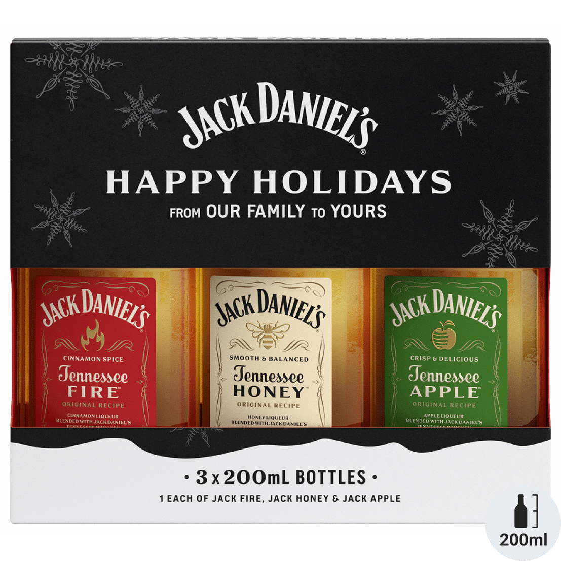 Jack Daniels Apple Honey Fire Three Pack Gift