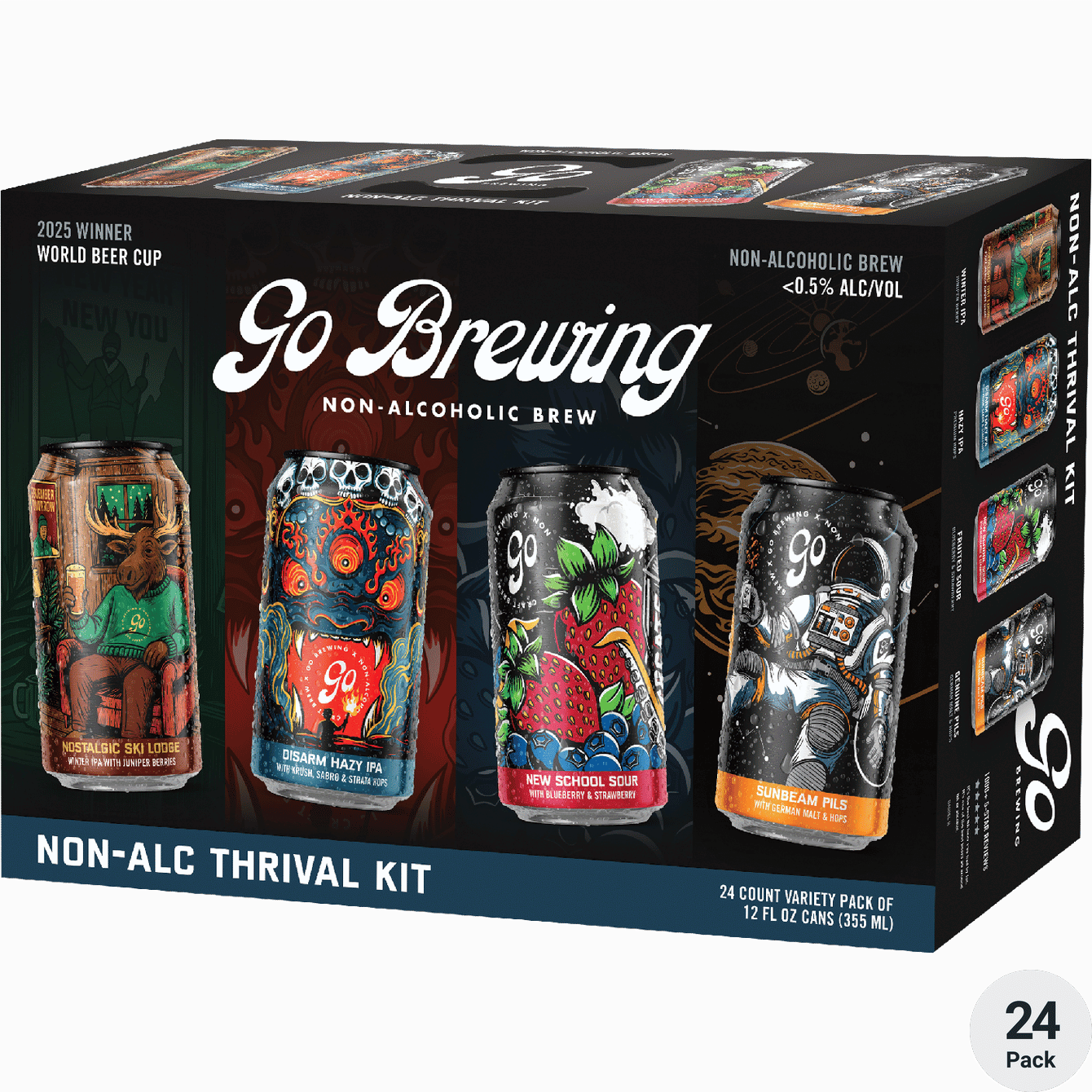 Go Brewing Non-Alcoholic Thrival Kit 2.0 Variety Pack