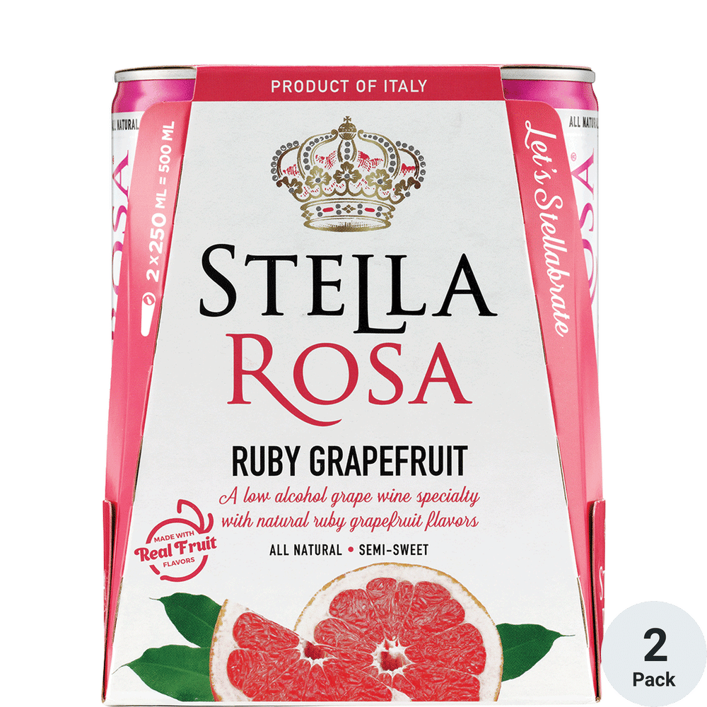 Stella Rosa Ruby Grapefruit 2-250ml can pack
