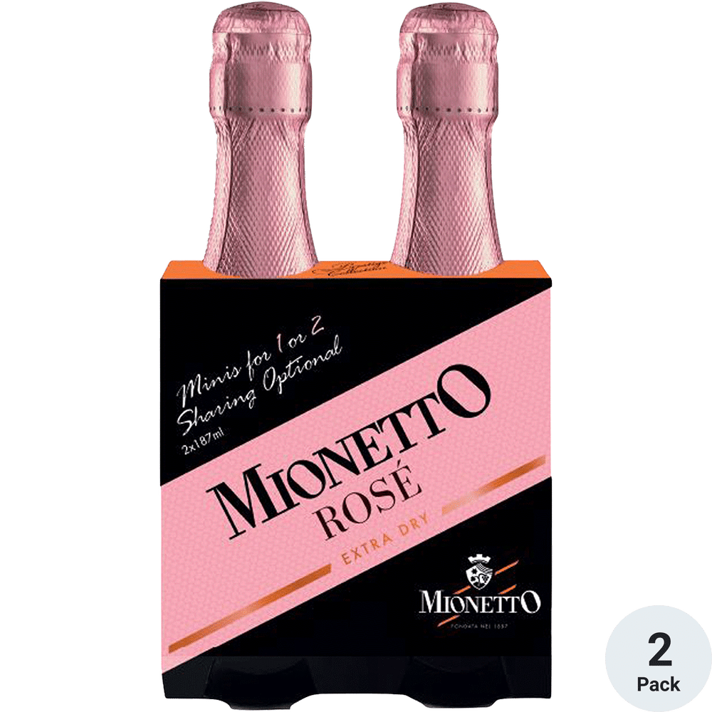 Mionetto Gran Rose Extra Dry 2-187ml Btls